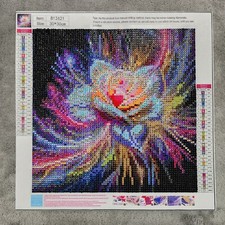 Diamond Painting Finished Completed 3D Wall Art Glow in the Dark Rose