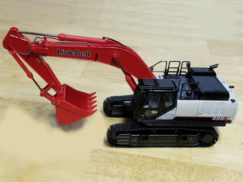 for Link Belt 490X4 Crawler Excavator Red 1/50 DIECAST Truck for Link Belt 490X4 Crawler Excavator Red 1/50 DIECAST Truck