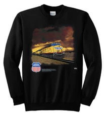 Union Pacific trains Railroad Stormy Sky Sweatshirt [114]
