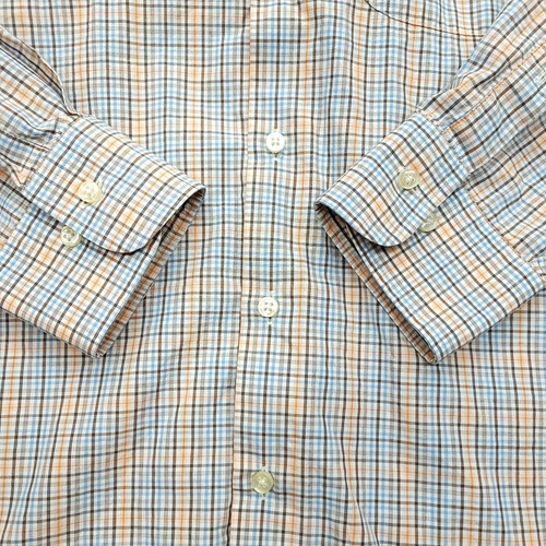Peter Millar Shirt Men Large Multicolor Cotton Plaid Long Sleeve Button Down - Picture 4 of 10