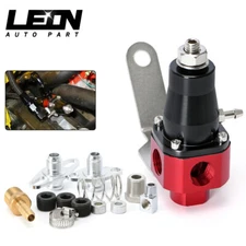Universal 3-Port 3/8"NPT Bypass Fuel Pressure Regulator 3-65 Psi 13301 Red Black