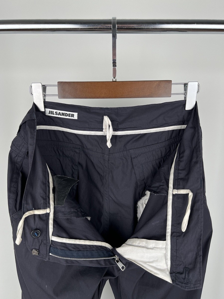 パンツ 1999ss jil sander nylon pants (44) navy Pants JIL SANDER J47KA0133-J45127-401 , Color Navy blue