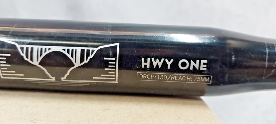 Manillar Soma Highway 1 barra de caída 31,8 mm 46 cm 130 mm caída 75 mm alcance ¡Envío a EE. UU.! Foto 2 de 4