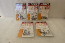 OWNER J HOOK 5140-091 SZ 2 BLACK CHROME 5 PKS 6 EA 30 HOOKS TOTAL FREE SHIPPING