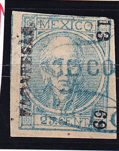 HIDALGO 25c #61 ZACATECAS-Hacienda del Carro 13-69 SK1860/50 (H195)*