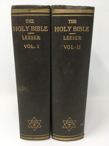 The Holy Bible Twenty Four Books of Holy Scriptures -Issac Leeser English/Hebrew
