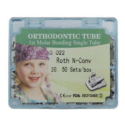 Tubo 25 Mm 80 Tubi Ortodontici Dentali In Metallo - Per 1° E 2° Molare, Sistema MBT Roth .022, Ideali Per Ortodonzia, Marca Lanjing Tubi Per - Foto 8