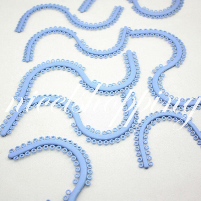 700 Pieces Dental Orthodontic Separate Tie molded separators Blue Color