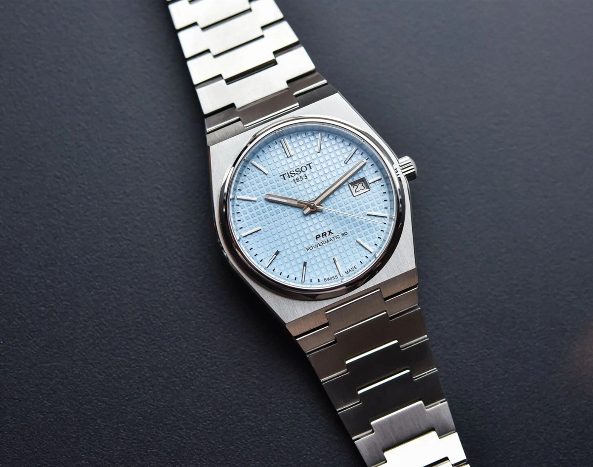 Tissot T137.407.11.351.00 PRX Powermatic 80 Ice Blue Swiss