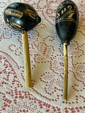 RARE Musical Vintage Guatemala Guatemalan hand etched maracas shakers rattles