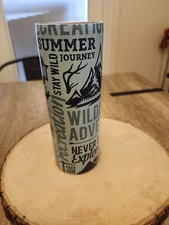 20 oz skinny Sublimation Tumbler Camping