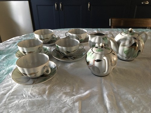 Vintage Lomonosov Lfz Porcelain Tea Set For5 Immaculate Post War 1950 - Picture 2 of 16