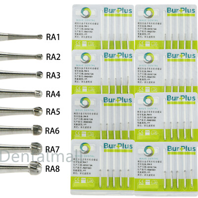 Fraises Dentaires En Carbure De Tungstène Plaqué Or - Marque Wave Dental, Pour Finition Et Ajustement, Neuves