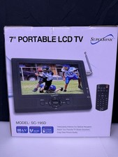 Brand New Supersonic SC-195TV 7" SDTV LCD TV - Black Fast Shipping