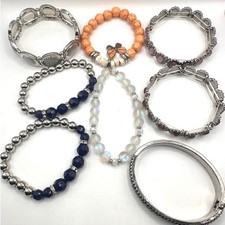 Mixed Bracelet Lot of 8 Stretch Multicolor Paparazzi Casual Jewelry Bundle