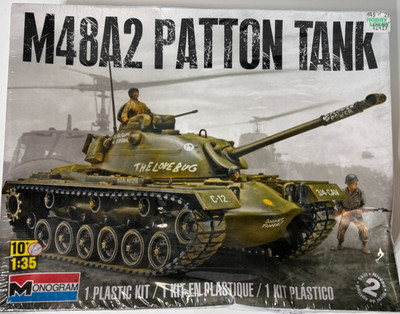 Monogram M48A2 Patton Tank Plastic Model Kit 85-7853 Scale 1:35 (OPEN BOX)