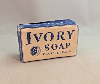 1940 Dated Procter & Gamble Large 8.5 Ounce Ivory Soap Bar Sealed