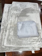 21 X 34 Better Homes And Gardens Bath Mats. Set Of 2 Plus Shower Curtain