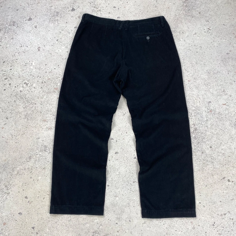 Pantalones de pana negros para hombre D&G Dolce & Gabbana talla 52 IT 38 vintage Italia Foto 2 de 4