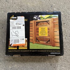 Peak Gate Hardware Kit Steel Black Fence Bracket Set Heavy Duty 26 to 60 Inch