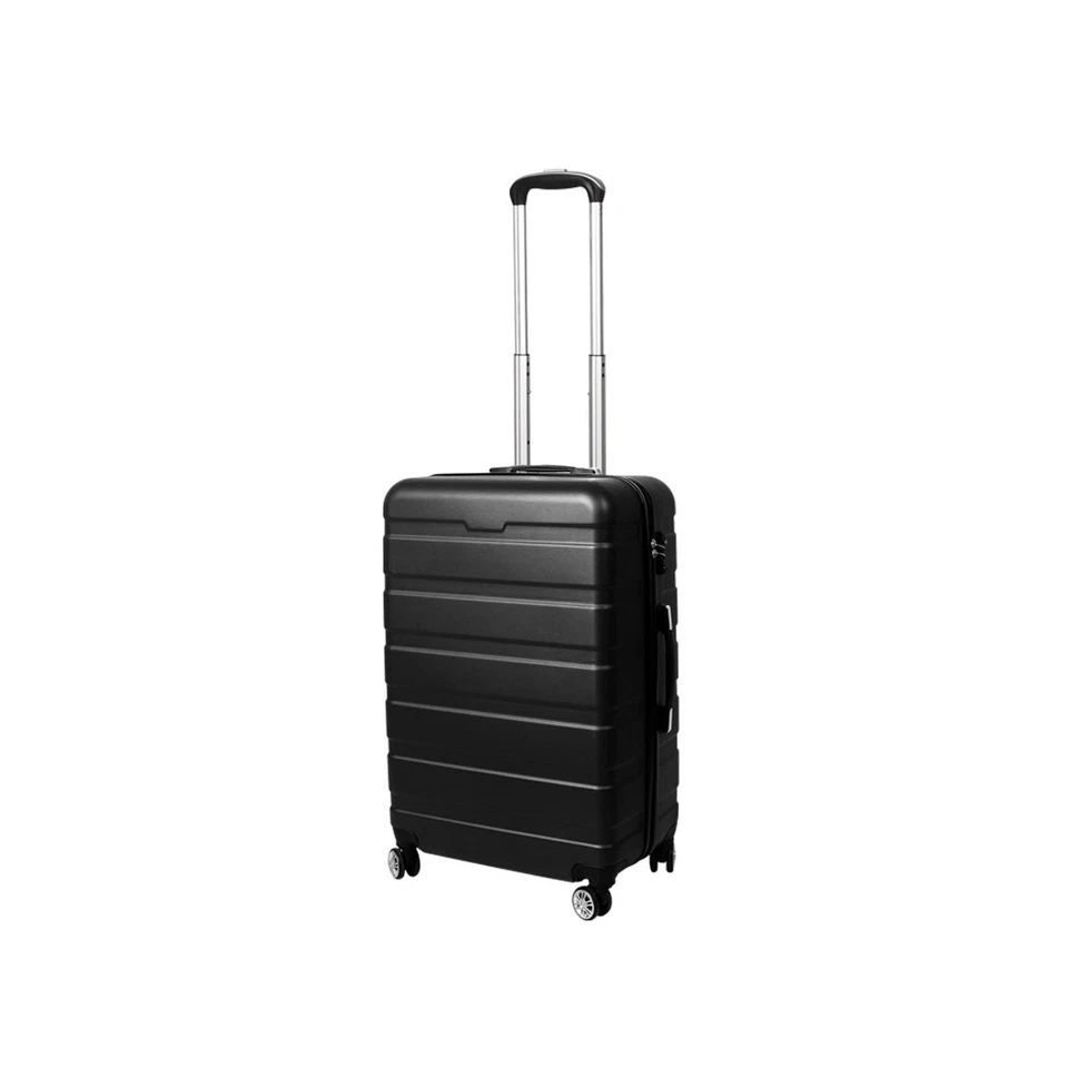 Slimbridge 20" Carry On Luggage Case Suitcase Travel TSA Lock Hard Shell Black