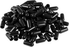 100pcs Rubber End Caps 5.5mm ID Vinyl Round Tube Bolt Cap Cover