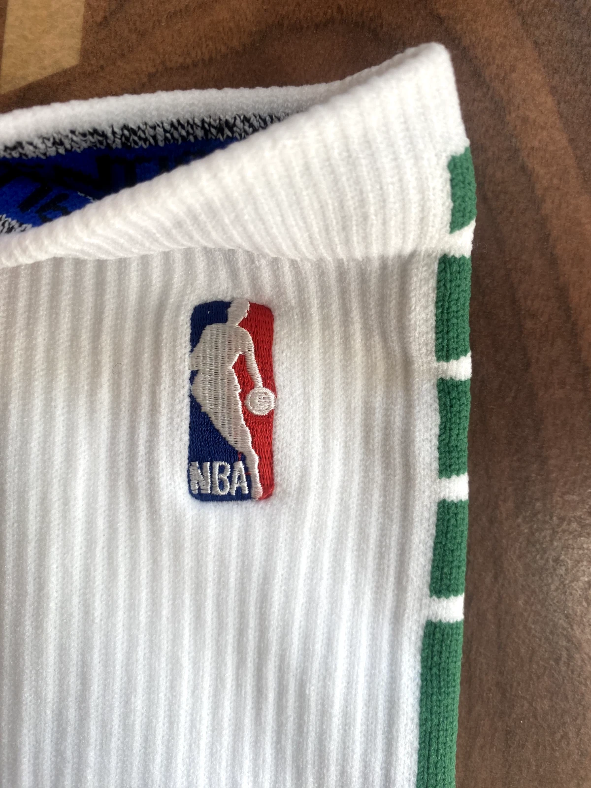 Nike NBA Authentic Player Team Issued Socks White/Green Power Quick Grip Elite