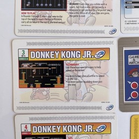 Nintendo e-Reader - Game and Watch Card Donkey Kong Jr Pokemon Manhole 2002 Lot