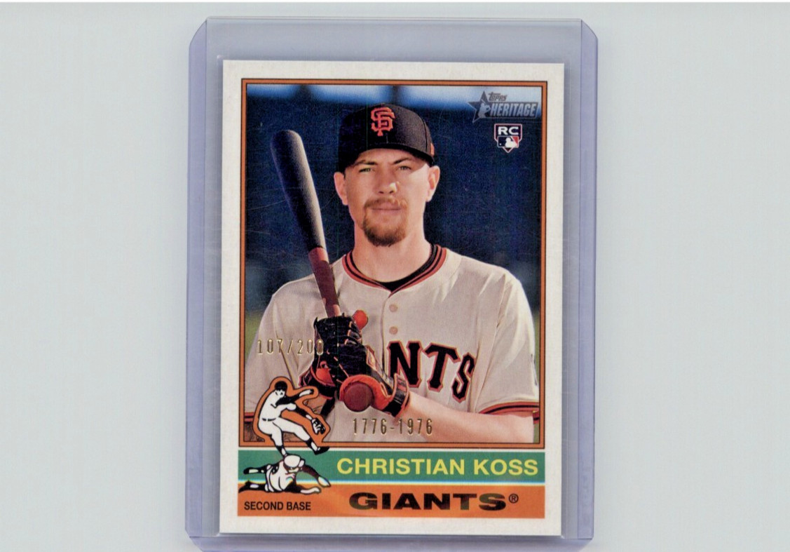 2025 Topps Heritage High Number - Christian Koss #538 Bicentennial /200 (RC)