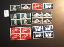 sellos suiza eventos anuales 1948 con bloques de cuatro nuevos