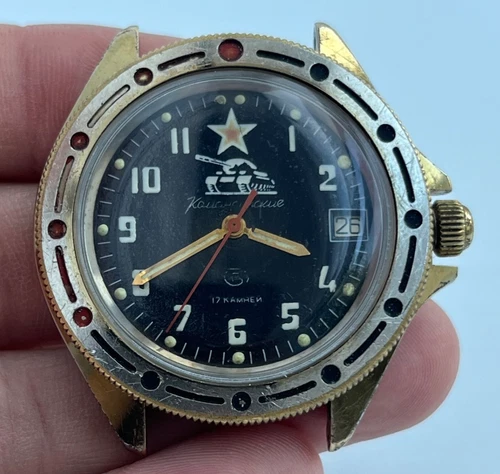 Watch Vostok Komandirskie Wostok Wristwatch USSR SSSR SU Soviet Vintage Rare