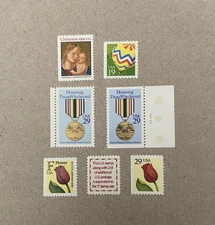 US Scott #2519 #2521 #2527 #2530 #2551-2552 #2578 ~1991 Year (7) MNH Stamps~