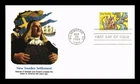 DR JIM STAMPS US COVER NEW SWEDEN 350TH ANNIVERSARY AIR MAIL FDC FLEETWOOD