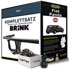 Für FIAT Panda Typ 312 , 319 Anhängerkupplung starr +eSatz 7pol 02.12- NEU