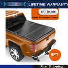 5Ft Hard Tri-Fold Tonneau Cover Truck Bed For 2016-2023 Toyota Tacoma Sy