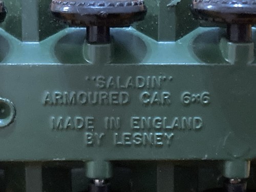 Vintage Matchbox Series by Lesney No. 67 Saladin 6 x 6 Armoured Car - Picture 5 of 6