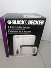 Black& Decker DCM20WH 4 Cup Portable Coffee Maker Thermal Carafe White NOS