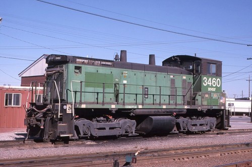 Original Dia: BNSF SW1500 3460 - Burlington Northern Lack