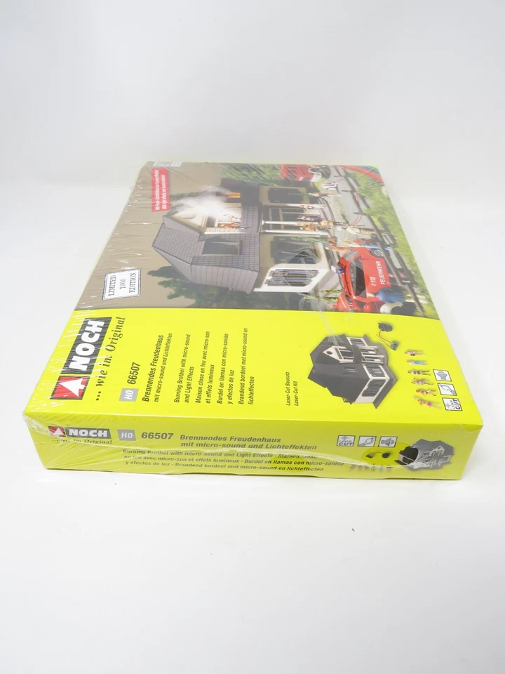 Noch HO 66507 Burning Brothel Lighted LED Fire Effect Sound Figures Limited Ed. - Image 4 of 4