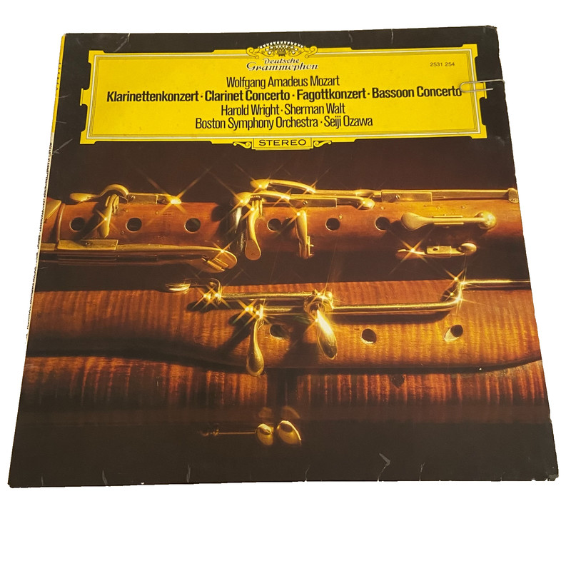 Mozart Clarinet Bassoon Concerto Boston Symphony Orchestra Seiji Ozawa Vinyl LP