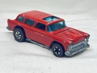 Original Hotwheels Redline Alive 55 1973 Red Enamel Classic Nomad Opening Hood🔥