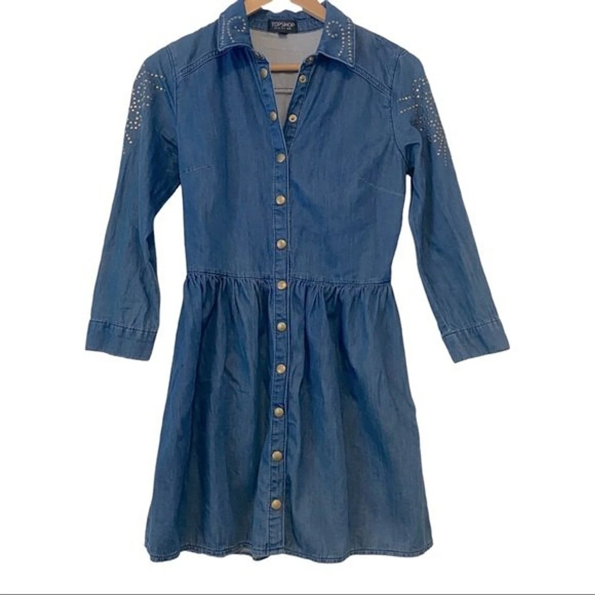 Topshop Denim Dresses for Women for sale | eBay