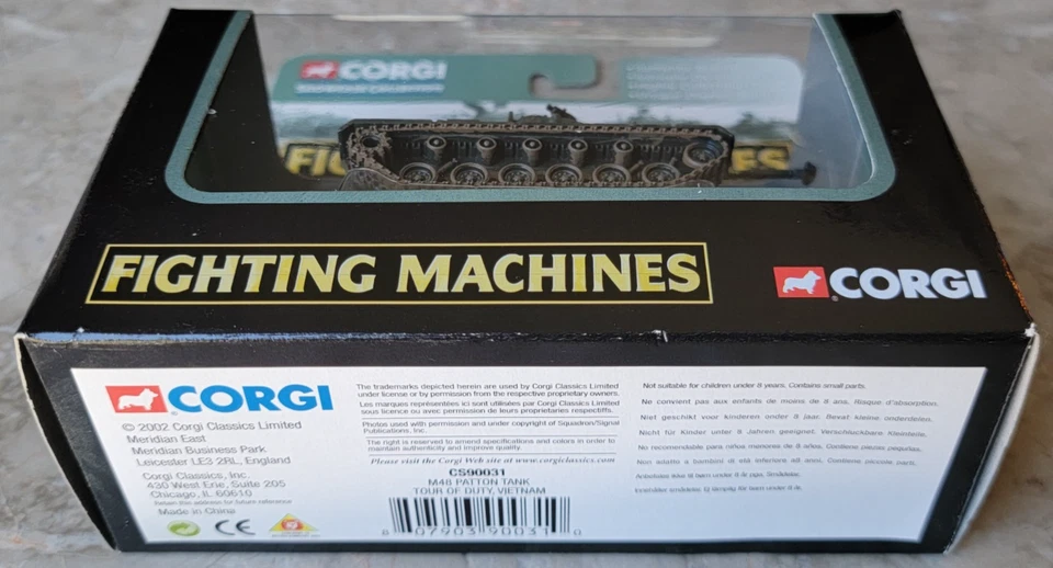 2002 Corgi Fighting Machines M48 Patton Tank Tour of Duty Vietnam USMC #CS90031 - Image 2 of 4