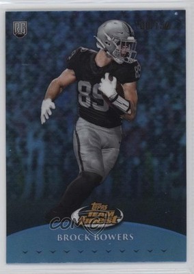 2024 Topps Finest Team Sky Blue Refractor /150 Brock Bowers #TF-9 Rookie RC lz7