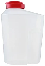 3 Quart Clear Red Pitcher With Snap Lock Lid Bpa Free Perfect For Beverages