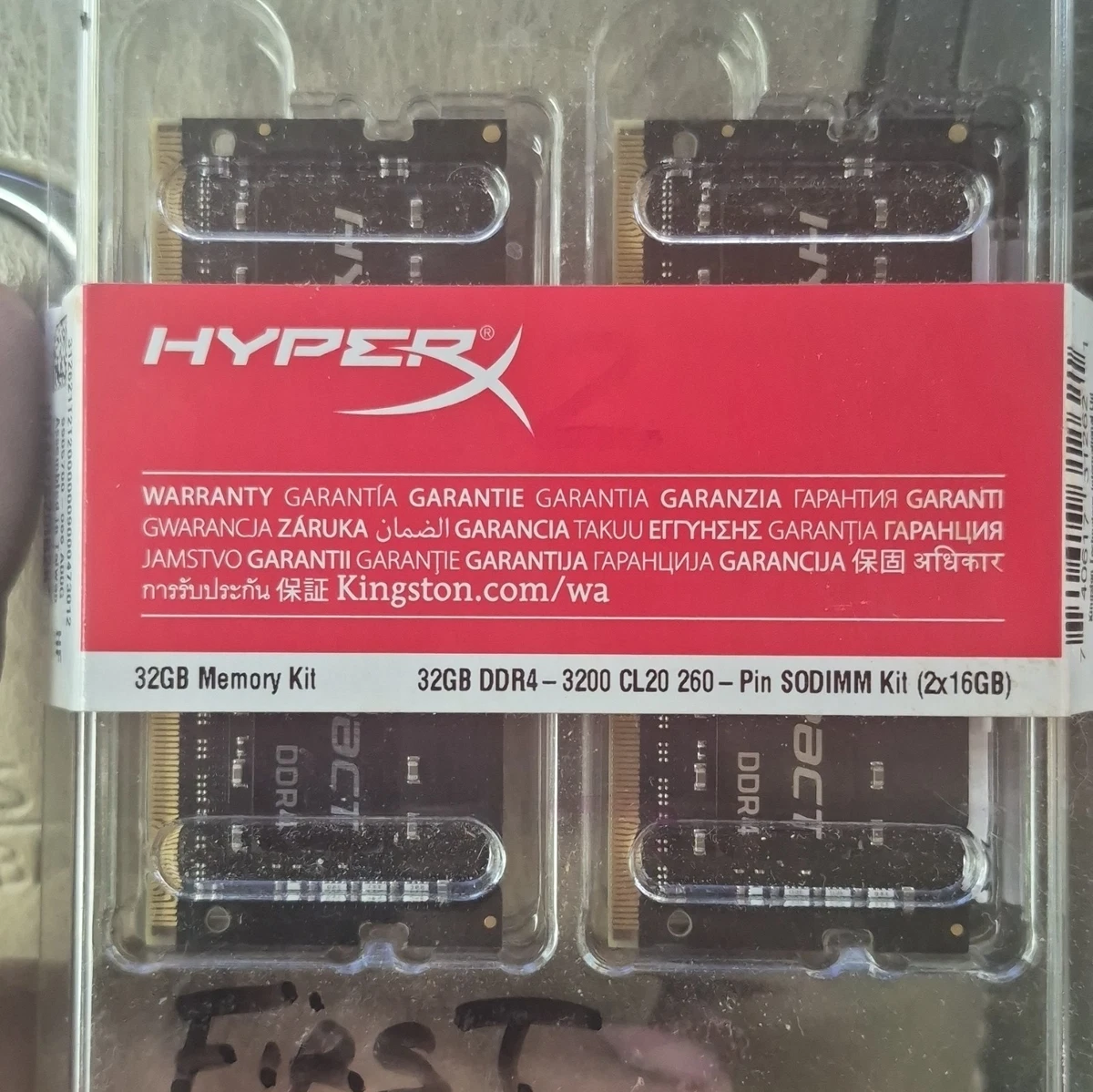 DDR4 SDRAM HyperX 32 GB Total Capacity Memory (RAM) for sale - eBay