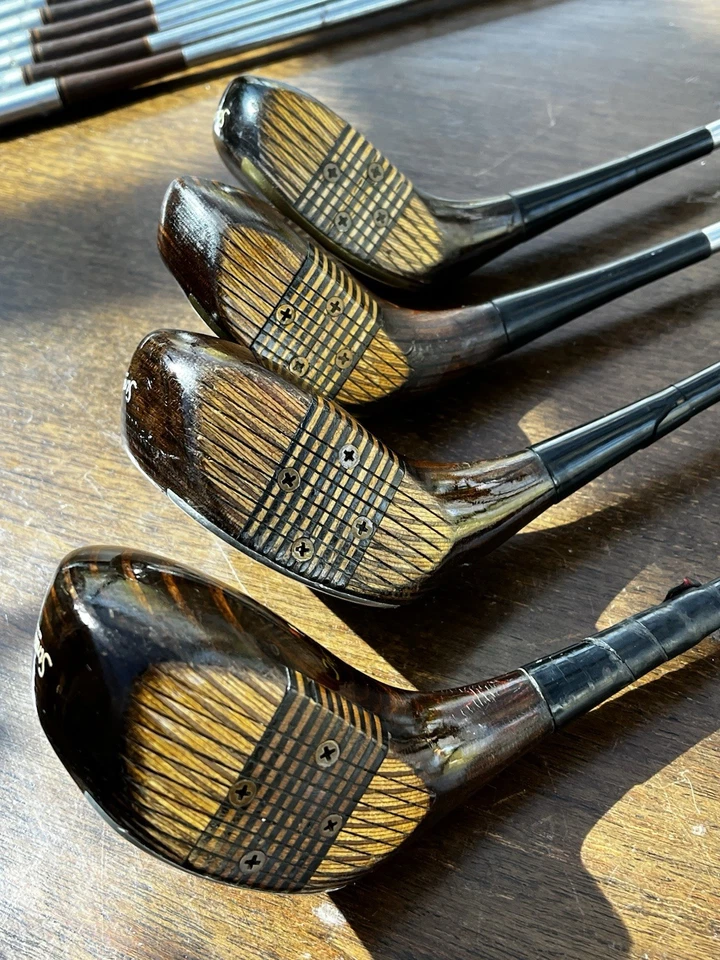 Wilson Matching Topnotch Woods, Irons, Wedge, Putter. Original Grips. - Image 3 of 4