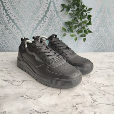 UOVO Herren Leder Schulschuhe/Sneaker. UK Größe 8, EU 42. Leder schwarz