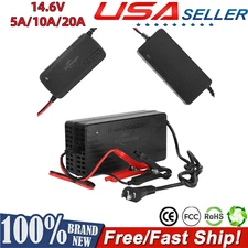 5A/10A/20A Fast Charger for 12V Lithium Iron Phosphate (LiFePO4) Battery 14.6V