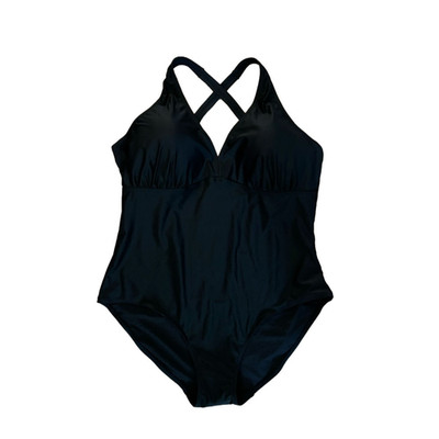 Old Navy New Womens Plus 3X Chic Classic Timeless Criss Cross One Piece Swimsuit